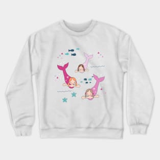 Three Mermaids Crewneck Sweatshirt